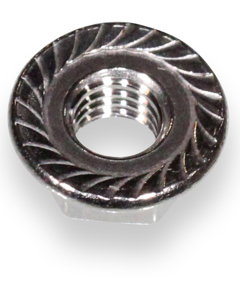 Hexagon nut with serration M 8 SST